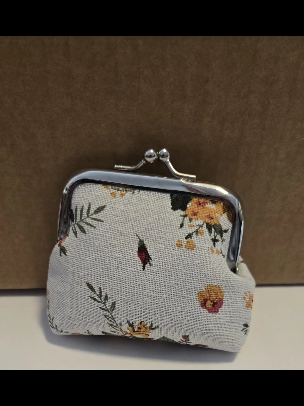 Floral Kiss Lock Coin Purse Vintage Style